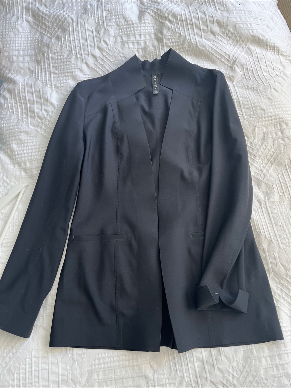 Worthington Black Open-Front Longline Blazer
